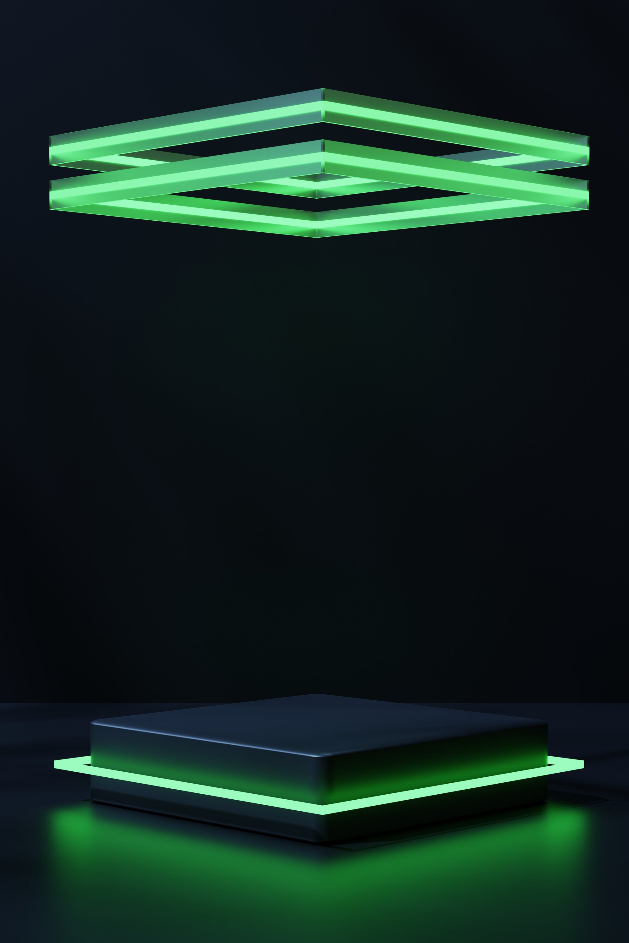 3D Neon Podium